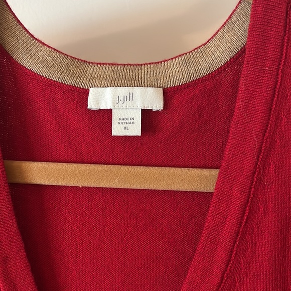 J Jill Red Tunic Sweater - Picture 2 of 4